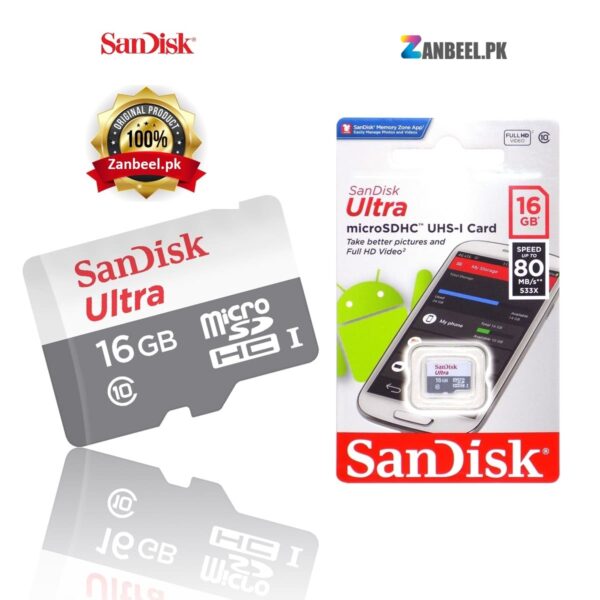Sandisk Ultra micro SDHC Card 100MBs 2