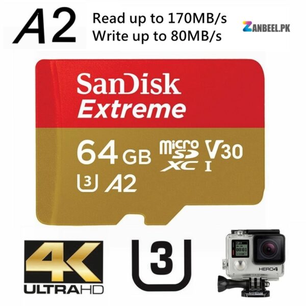 SANDISK EXTREME MICRO CARD 170MB 64GB A2