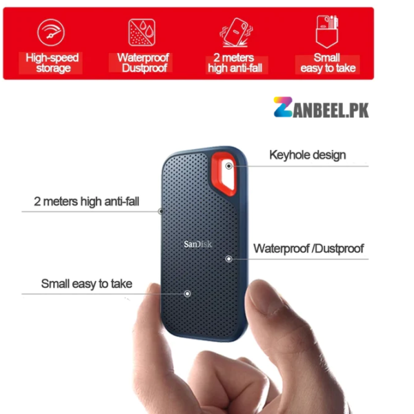 SanDisk Extreme Portable External SSD zanbeel.pk