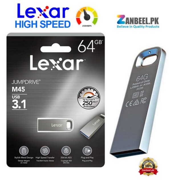 LEXAR M45 250mbs 3.1 METAL USB zanbeel.pk 3