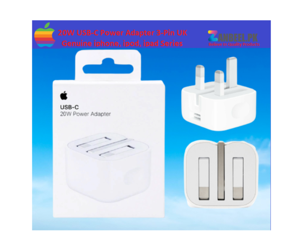 Apple 20W 3pin USB C Power Adapter zanbeel.pk 1 2