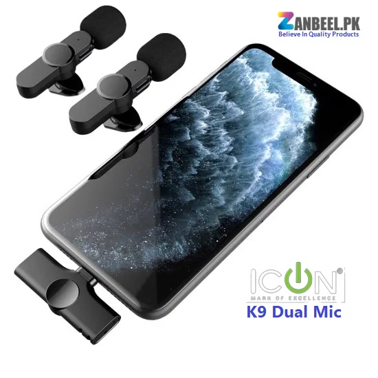 icone wireless Mic k9 Dual zanbeel.pk 6
