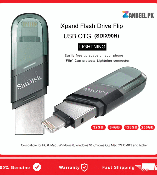 SanDisk USB iXpand Flip For iPhone & iPad