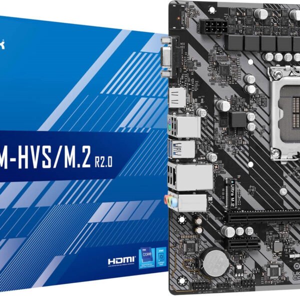 ASRock H610M-HVS/M.2 R2.0 Intel H610 Micro ATX DDR4 Mother Board