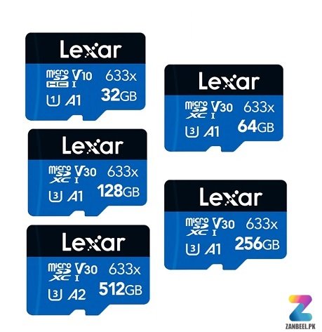Lexar High-Performance 633x 100mb/s microSDHC/microSDXC UHS-I Card – 32GB to 512GB (Blue Series)