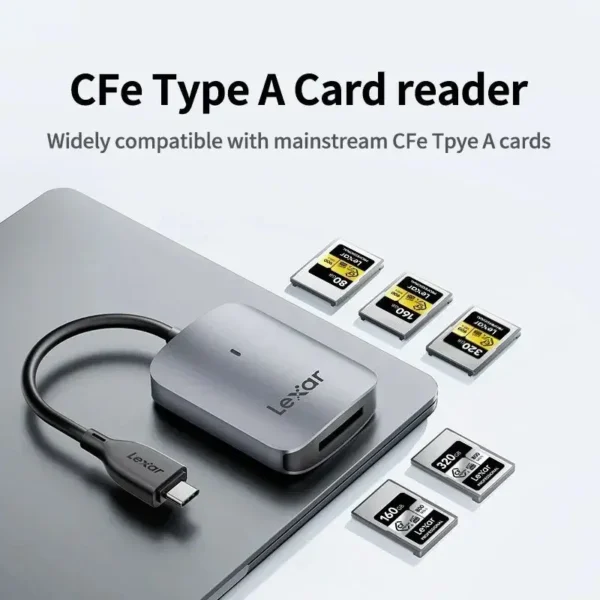 Lexar RW515 CFexpress™ Type A Card Reader | USB 3.2 Gen 2 | Up to 900MB/s
