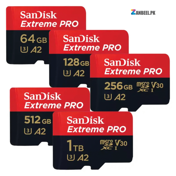 SanDisk Extreme PRO microSDXC UHS-I Card – 200MB/s Read Speed (A2, U3, V30, Class 10)