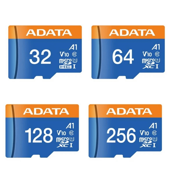 ADATA Premier microSDXC/SDHC UHS-I Class 10 Full HD + App-Friendly  32-256 GB (with SD Adapter)