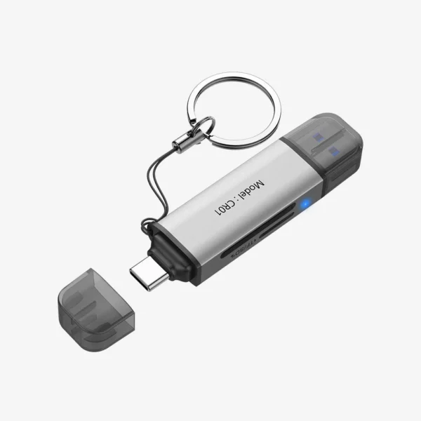 Hiksemi High-Speed USB-C & USB-A Dual Port Reader