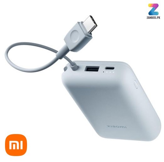 Mi Xiaomi Ice Blue Type-C 22.5W Power Bank 10000mAh (Integrated Cable) –