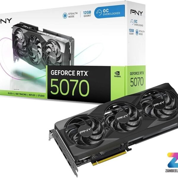 PNY RTX 5070 OC, Gaming GPU, Graphics Card Pakistan, NVIDIA GPU, 3 Fan GPU, High Performance Graphics Card, Gaming PC Components