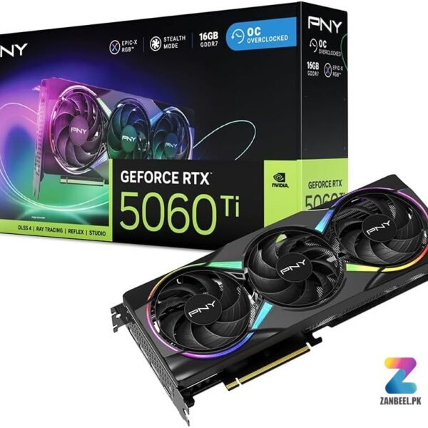 PNY GeForce RTX 5060 Ti 16GB OC RGB Triple Fan Graphics Card