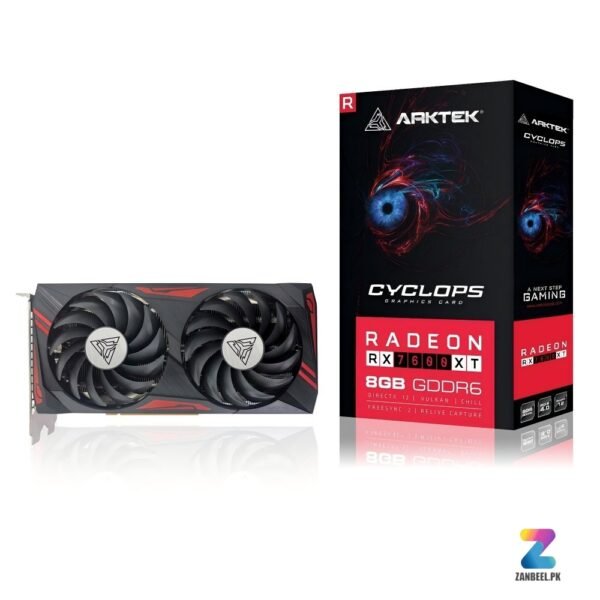 Arktek, RX 7600 XT, AMD GPU, Radeon GPU, Graphics Card, 8GB GPU, Gaming GPU, RDNA, PC Gaming