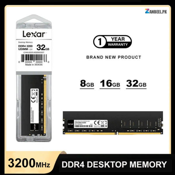 Lexar DDR4 3200MHz Desktop RAM – High-Speed Performance Upgrade