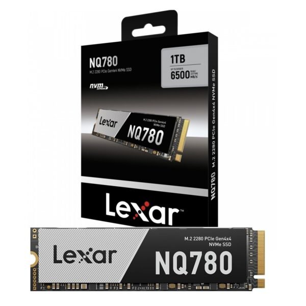 Lexar NQ780 1TB PCIe Gen4 NVMe M.2 2280 SSD – Internal Solid State Drive for Gaming, PS5 & Creators