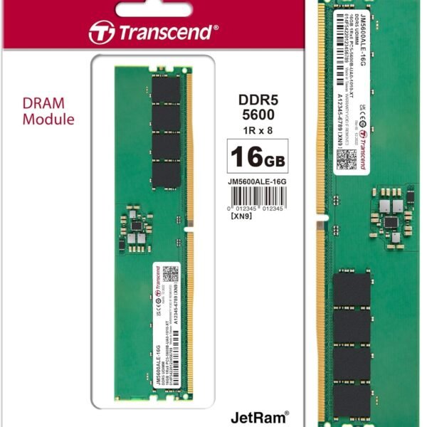 Transcend DDR5 Desktop RAM 5600MHz  – Next-Gen High-Speed Memory