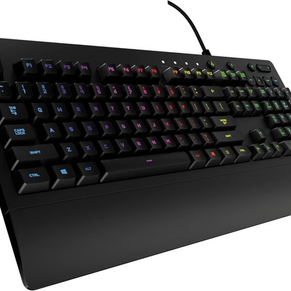 Logitech G213 Prodigy Gaming Keyboard – Wired RGB Backlit Keyboard with Palm Rest