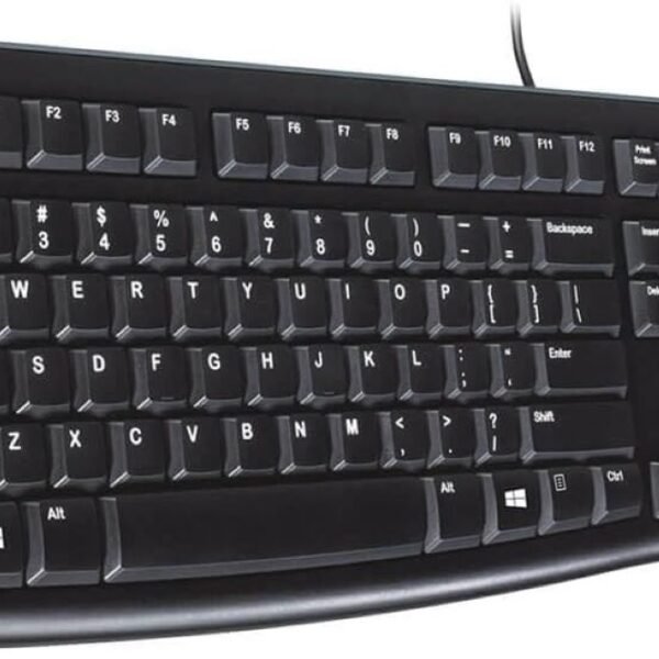 Logitech K120 Wired USB Keyboard – Full-Size Spill-Resistant Keyboard for PC & Laptop