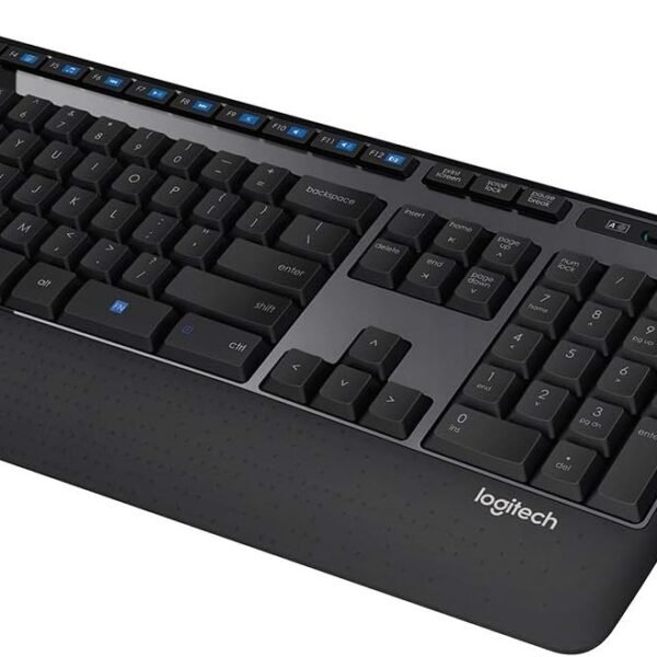 Logitech MK345 Wireless Keyboard and Mouse Combo – Full-Size Keyboard with Palm Rest