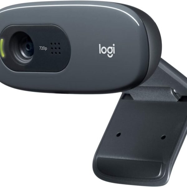 Logitech C270 HD Webcam – 720p Widescreen Video Calling with Noise-Reducing Microphone