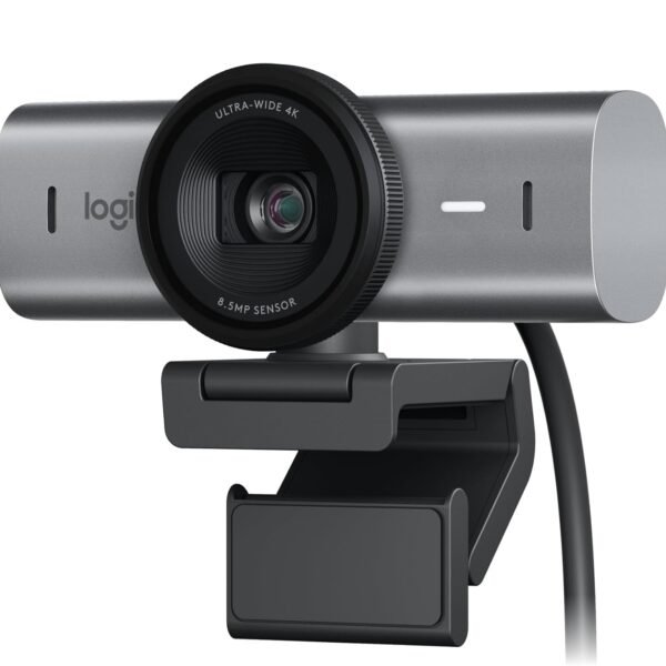 Logitech MX Brio Ultra HD 4K Webcam – AI Webcam for Streaming & Video Conferencing, 1080p 60FPS, Show Mode, Graphite