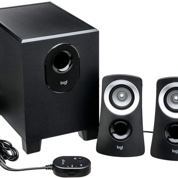 Logitech Z313 2.1 Multimedia Speaker System – 50W Peak Power with Powerful Subwoofer