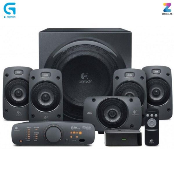 Logitech Z906 5.1 Surround Sound Speaker System – THX®, Dolby Digital & DTS Certified, Black