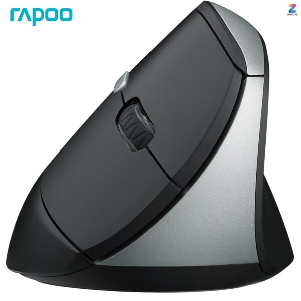 Rapoo EV250 Silent Vertical Ergonomic Wireless Mouse – 2.4GHz, 1600 DPI, Black