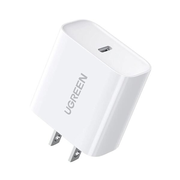 UGREEN 20W USB-C PD 3.0 Fast Charger 60449 White US Plug | iPhone & Android Charger