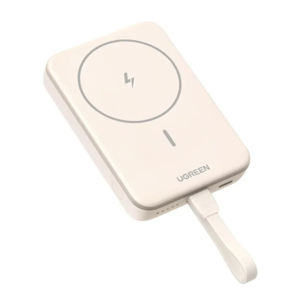 UGREEN PB760 10000mAh MIni Magnetic Wireless 20W Power Bank Build-in USB-C Cable