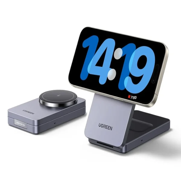 W528 2-IN-1 Magnetic Wireless charger for iphone + Airpods