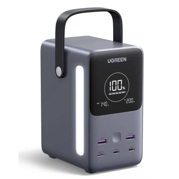 UGREEN Portable Charger 48000mAh 300W Power Bank (25286) – 5-Port PD 3.1 Fast Charging Power Bank with Smart Digital Display, Black
