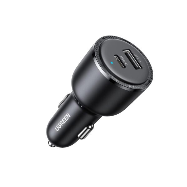 UGREEN Dual USB Car Charger (Space Gray)