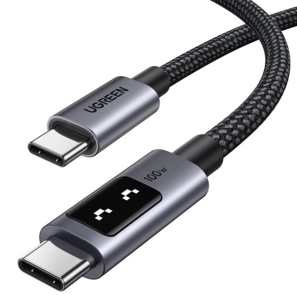 UGREEN UNO 100W USB-C to USB-C Cable (35512) 2M – 5A Fast Charging & 480Mbps Data Transfer Cable